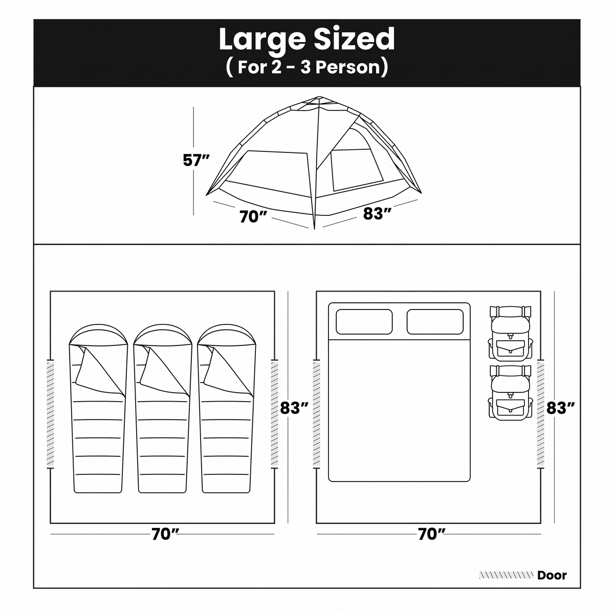 Voressa Pop-Up Tent 6
