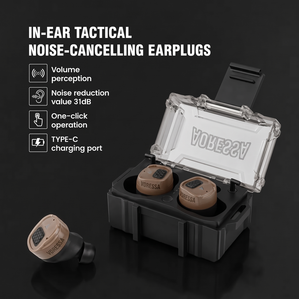 Voressa Tactical Earbuds 4